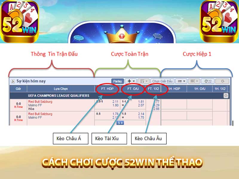 Cách chơi 52win thể thao