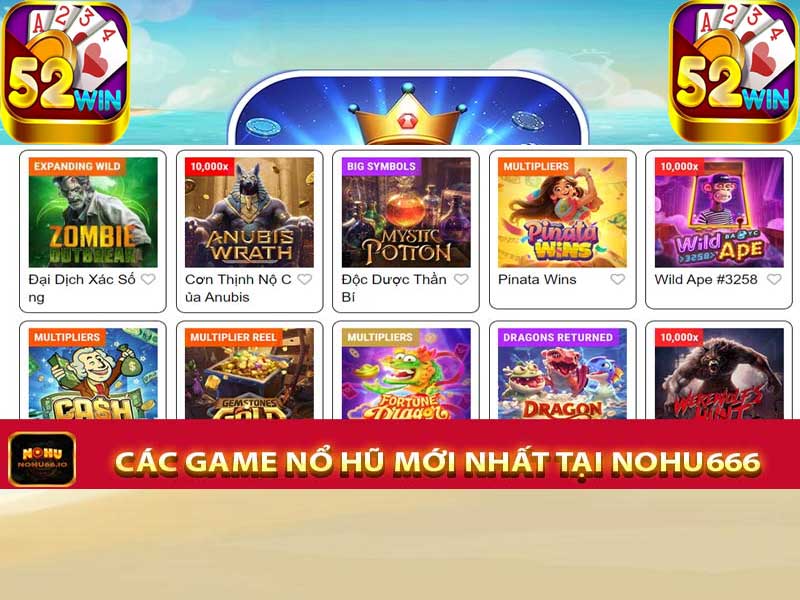 Các game có tại nohu666