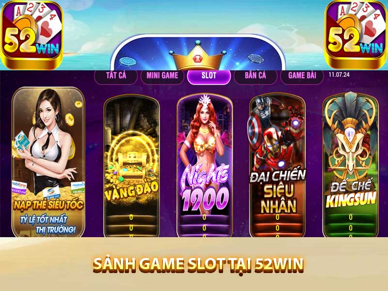 Sảnh game slot tại 52win